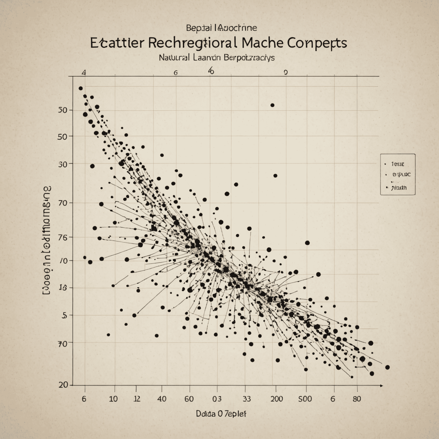 Imagen que muestra un gráfico de dispersión con una línea de regresión, representando conceptos básicos de machine learning para análisis de datos