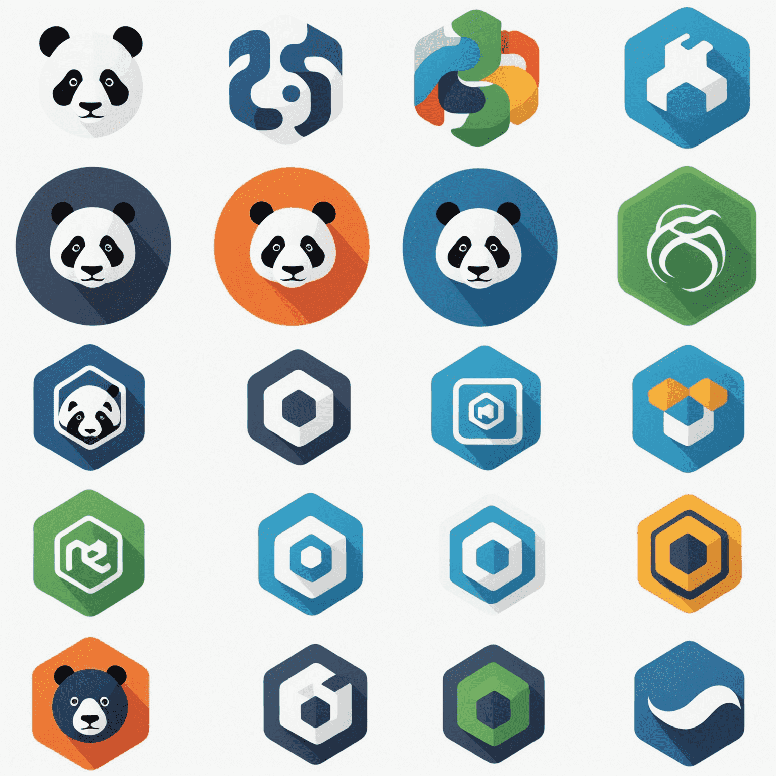 Collage de logos de bibliotecas Python como Pandas, NumPy y Matplotlib